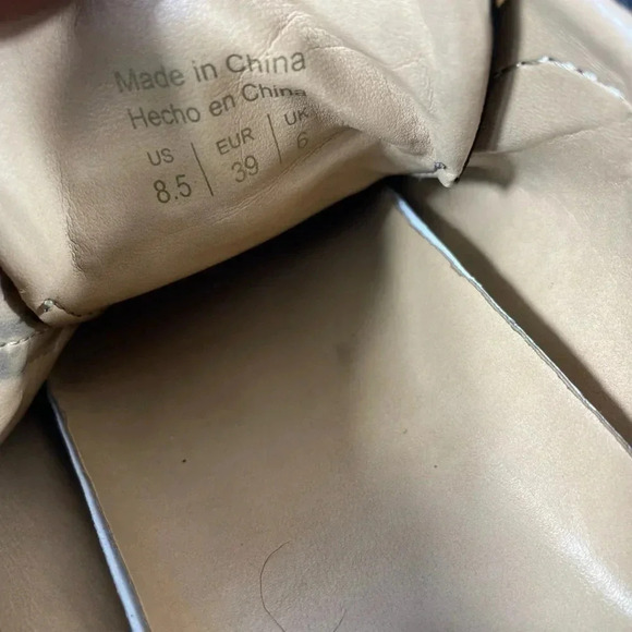 Aldo  Paise Black/White/Gold Leather Velcro Sneakers Size 8.5 - Picture 9 of 11